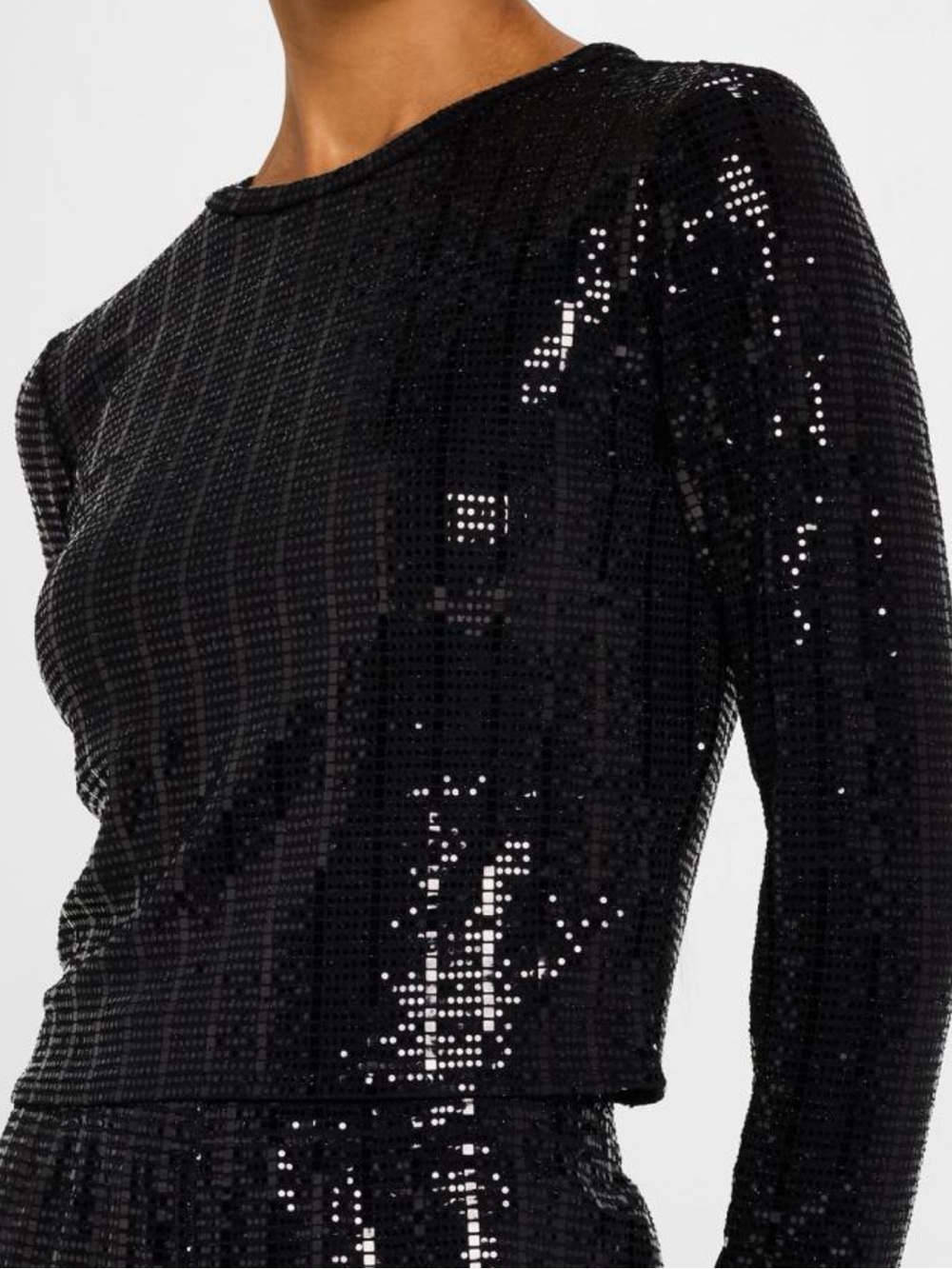 Alice + Olivia Delaina Sequin Embellished Top ~
